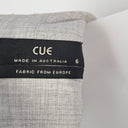 Second-Hand - Cue Grey Panelled Fitted Work Midi Dress Size 6 - SwapUp