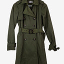 Second-Hand - studio.w Forest Green Single Breasted Trench Coat Size 6 - SwapUp