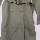Second-Hand - studio.w Forest Green Single Breasted Trench Coat Size 6 - SwapUp