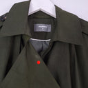 Second-Hand - studio.w Forest Green Single Breasted Trench Coat Size 6 - SwapUp