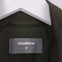 Second-Hand - studio.w Forest Green Single Breasted Trench Coat Size 6 - SwapUp