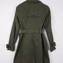 Second-Hand - studio.w Forest Green Single Breasted Trench Coat Size 6 - SwapUp