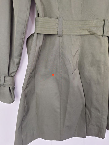 Second-Hand - studio.w Forest Green Single Breasted Trench Coat Size 6 - SwapUp