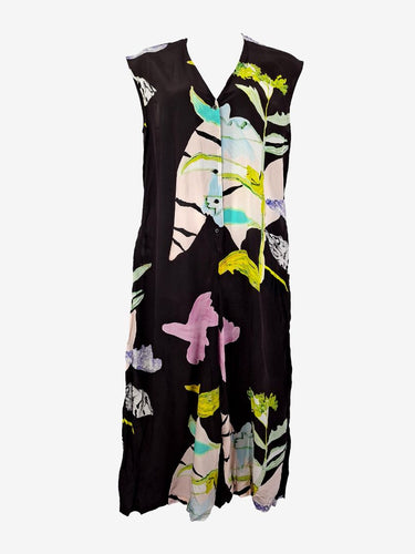 Gorman Gorgeous Chocolate Silk Blend Floral Jumpsuit Size 14