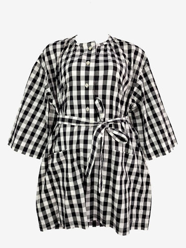 Oroton Everyday Gingham Popover Belted Dress Size 14
