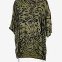 Second-Hand - Bimba Y Lola Army Green Butterfly Wing Longline Shirt Size M - SwapUp