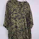 Second-Hand - Bimba Y Lola Army Green Butterfly Wing Longline Shirt Size M - SwapUp