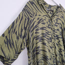 Second-Hand - Bimba Y Lola Army Green Butterfly Wing Longline Shirt Size M - SwapUp