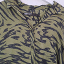 Second-Hand - Bimba Y Lola Army Green Butterfly Wing Longline Shirt Size M - SwapUp