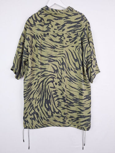 Second-Hand - Bimba Y Lola Army Green Butterfly Wing Longline Shirt Size M - SwapUp