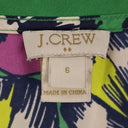 Second-Hand - J.Crew Forest Green Floral Summer Top Size 6 - SwapUp