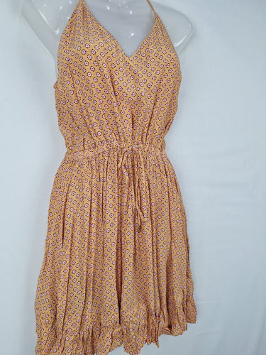 Second-Hand - Tigerlily Mango Raspberry Lemonade Summer Mini Dress Size 10 - SwapUp
