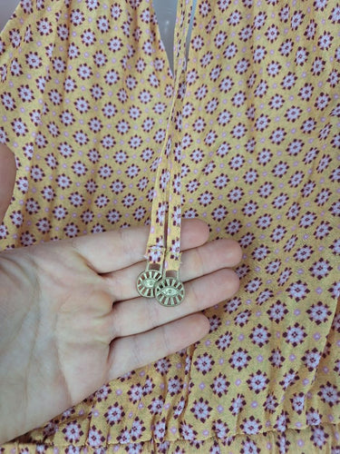 Second-Hand - Tigerlily Mango Raspberry Lemonade Summer Mini Dress Size 10 - SwapUp