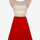 Second-Hand - Dragstar Red Spotted Midi Dress Size XS - SwapUp