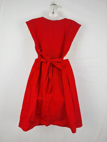 Second-Hand - Dragstar Red Spotted Midi Dress Size XS - SwapUp