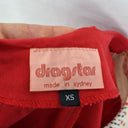 Second-Hand - Dragstar Red Spotted Midi Dress Size XS - SwapUp