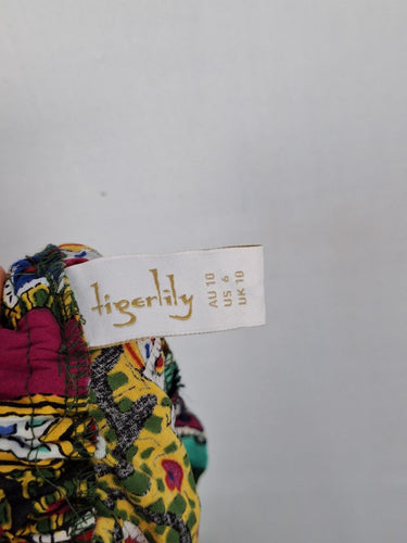 Second-Hand - Tigerlily Artistic Mini Key Hole Dress Size 10 - SwapUp