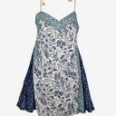 Second-Hand - Tigerlily Sweet Shoulder Tie Blue Mini Dress Size 8 - SwapUp