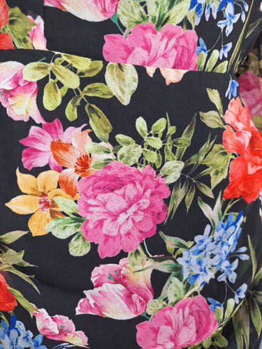 Second-Hand - Fresh Soul Romantic Dark Floral Mini Dress Size 8 - SwapUp