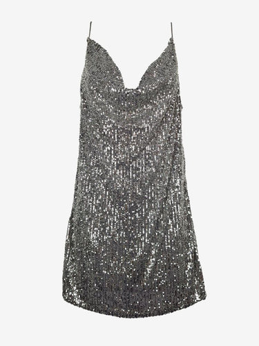 Second-Hand Sass & Bide 'You Were Saying' Silver Mini Dress Size XS – SwapUp