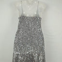 Second-Hand - Sass & Bide 'You Were Saying' Silver Mini Dress Size XS - SwapUp
