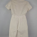 Second-Hand - All About Eve Milk Corduroy Button Up Mini Dress Size 8 - SwapUp