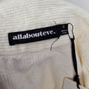 Second-Hand - All About Eve Milk Corduroy Button Up Mini Dress Size 8 - SwapUp