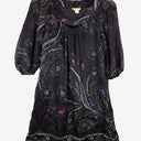 Second-Hand - Monsoon Pure Silk Dazzling Night Flower Tunic Blouse Size 8 - SwapUp