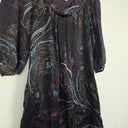 Second-Hand - Monsoon Pure Silk Dazzling Night Flower Tunic Blouse Size 8 - SwapUp