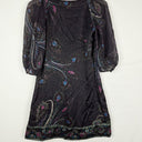 Second-Hand - Monsoon Pure Silk Dazzling Night Flower Tunic Blouse Size 8 - SwapUp