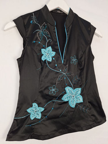 Second-Hand - Assorted Brands Oriental Style Beaded Top Size 12 - SwapUp