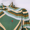 Second-Hand - Frank & Dollys Shades of Green Mock Neck Maxi Dress Size S - SwapUp