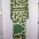 Second-Hand - Frank & Dollys Shades of Green Mock Neck Maxi Dress Size S - SwapUp