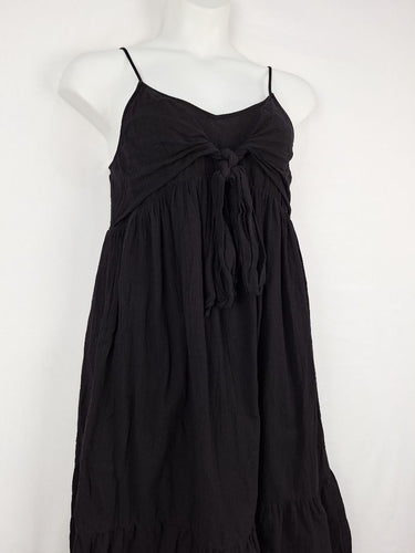 Second-Hand - Seed Flowy Tie Front Cotton Dress Size 12 - SwapUp