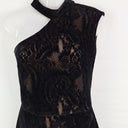 Second-Hand - Rebecca Vallance Daring Velvet Lace Dress Size 8 - SwapUp