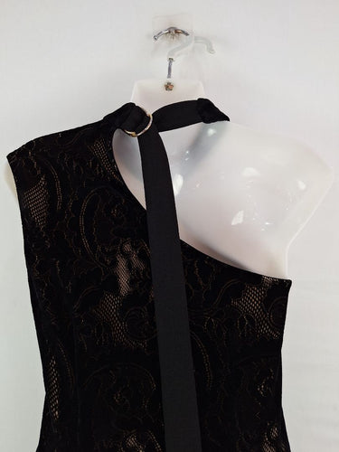 Second-Hand - Rebecca Vallance Daring Velvet Lace Dress Size 8 - SwapUp