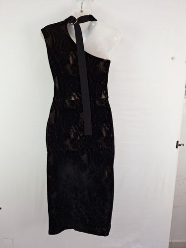 Second-Hand - Rebecca Vallance Daring Velvet Lace Dress Size 8 - SwapUp