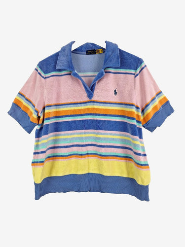 Polo Ralph Lauren Terry Toweling Spring Stripe Top Size XL