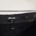 Second-Hand - Just Cavalli Slim Faux Leather Contrast Stitch Pants Size 14 - SwapUp