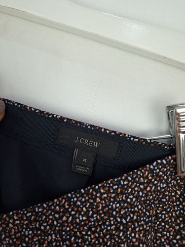 Second-Hand - J.Crew Mini Speckled Navy Pleated Skirt Size 8 - SwapUp