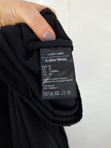Second-Hand - & Other Stories Liquorice Drop Waist Strapless Dress Size M - SwapUp