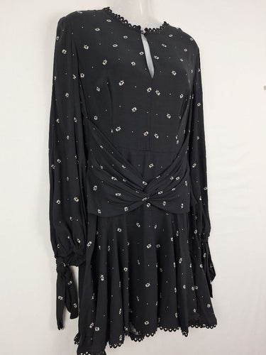 Second-Hand - Lover Tulip Front Twist Flirty Mini Dress Size 12 - SwapUp