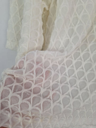 Second-Hand - Kenzo Semi Sheer Petal Mesh Top Size M - SwapUp