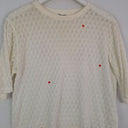 Second-Hand - Kenzo Semi Sheer Petal Mesh Top Size M - SwapUp