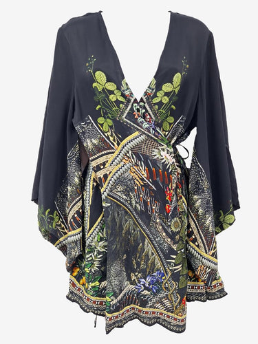 Camilla Bohemian Jungle Print Wrap Dress Size L