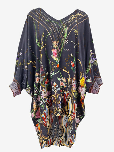 Camilla Flirty Floral Silk Blend Dress One Size