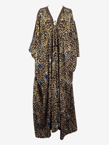 Camilla Leopard Print Chain Pattern Dress One Size