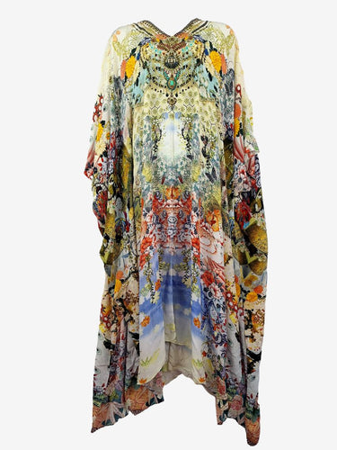 Camilla Bright Japanese Inspired Flowy Dress One Size