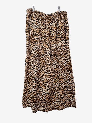 Seed Leopard Print Flowy Pants Size 16