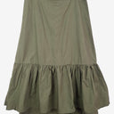 Second-Hand - Atmos & Here Khaki Tiered Swing Skirt Size 16 - SwapUp